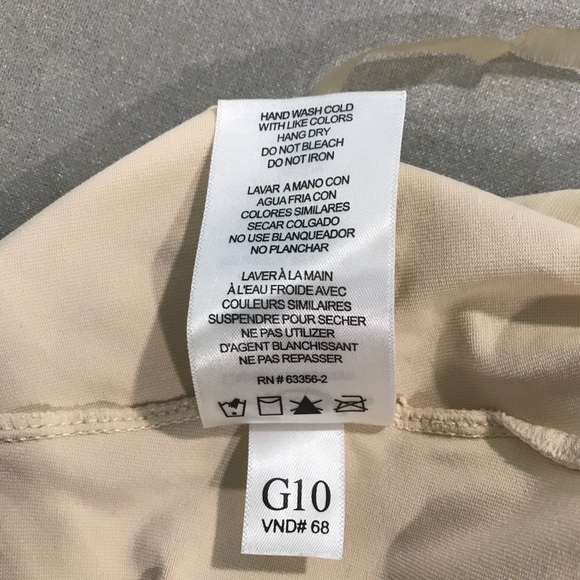 Capezio Beige Leotard W/ Clear Adjustable Straps - Picture 7 of 8